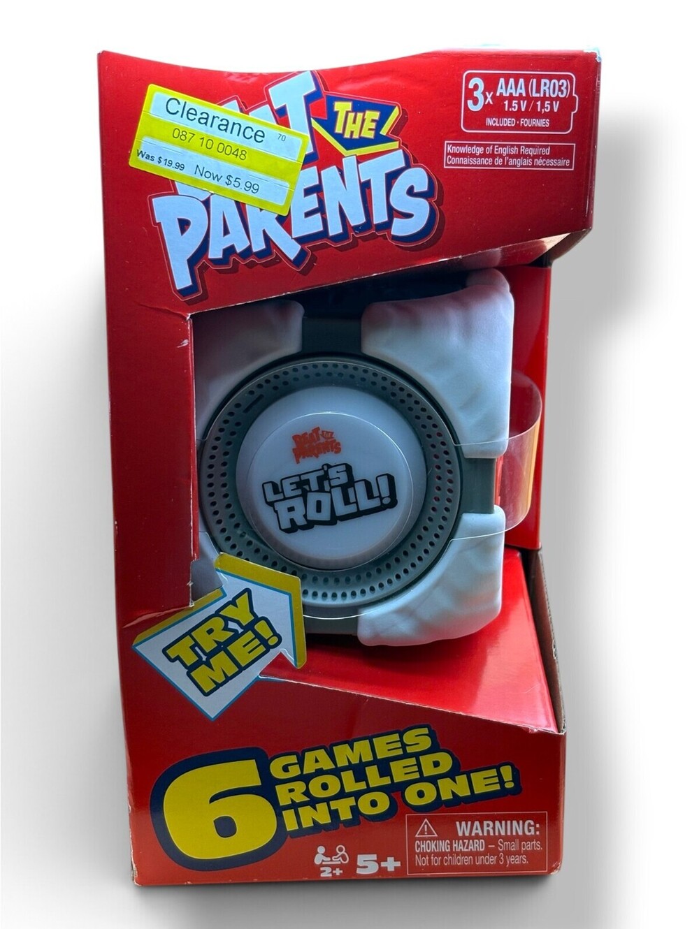 Beat the Parents Let's Roll Electronic Game Cube 6-in-1 Spin Master New